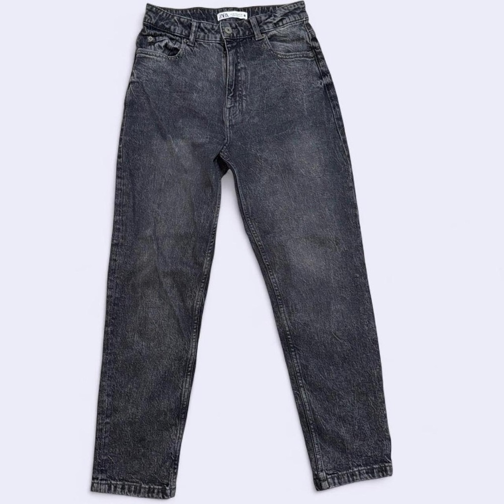 Zara Washed Black High-Rise Jeans | Size 6